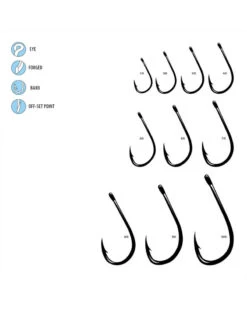 Hooks - Gamakatsu - OCTOPUS STRAIGHT EYE, 4X STRONG -Fishing Discount Store 984 BKOctopusSe4xStrongLineArt