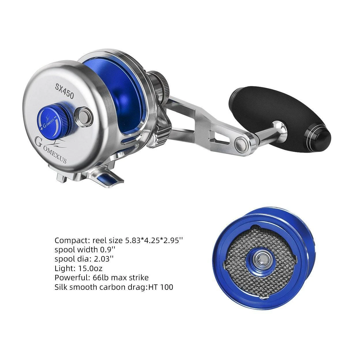 Bait Casting Reel - Gomexus - SX450 - RH 4 Bait Casting Reel - Gomexus - SX450 - RH - Image 2