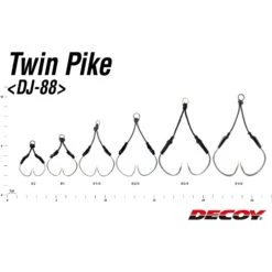Assist Hook - Decoy - DJ-88 Twin Pike -Fishing Discount Store assist hook decoy dj 88 twin pike 513845