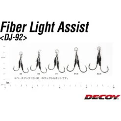 Assist Hook - Decoy - DJ-92 Fiber Light Assist -Fishing Discount Store assist hook decoy dj 92 fiber light assist 705208