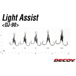 Assist Hook - Decoy - DJ-90 Light Assist 10 Assist Hook - Decoy - DJ-90 Light Assist -Fishing Discount Store assist hook decoy dj90 light assist 613918