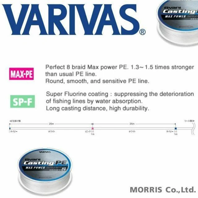 Multifilament - Varivas - Avani Casting PE Max Power X8 (300m) 5 Multifilament - Varivas - Avani Casting PE Max Power X8 (300m) - Image 3