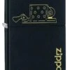 POCKET LIGHTER - ZIPPO - LOGO WITH INSERT DESIGN BLACK MATTE GENUINE WINDPROOF LIGHTER #49218
