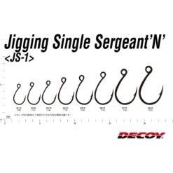 Single Hook - Decoy - JS-1 Jigging Single Sergente N -Fishing Discount Store single hook decoy js1 jigging single sergente n 467359