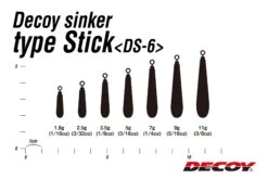 Sinker - Decoy - Sinker Type Stick DS-6 -Fishing Discount Store sinker decoy sinker type stick ds 6 523947