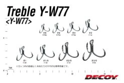 Treble Hook - Decoy - Treble Y-W77 -Fishing Discount Store y w77 04size